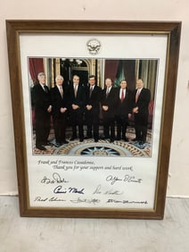 Framed Republican Senatorial Inner Circle Photograph with Signatures (9.5inx12in)