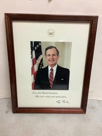 Framed Photograph With Signature (12.25inx15.25in)