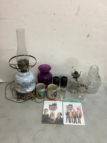 Gorham Glass Santa Jar, Decorative Floral Lamp, Glasses, Mugs and more (Tallest - 20.5in)