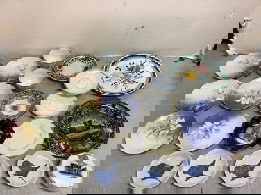 Decorative Ceramic Plates, Serving Tray(6in Tall), Cups and more (Staffordshire, Pasco, R&S and