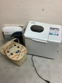 Glass Dishes/Bowls (Tallest - 5in), Backpack, Telestyle Lite Pocket Camera, Empty Sewing Box and