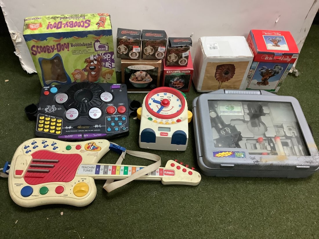 Playskool Vintage Toys, Microscope Set, Memorex Soundboard, Christmas Decor/Ornaments, and more (1 of 1)