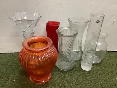 Vintage ceramic dolls, baby doll in carriage, and more