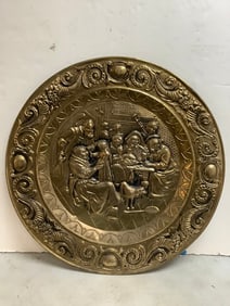 Vintage brass wall decor(28.5in.across)