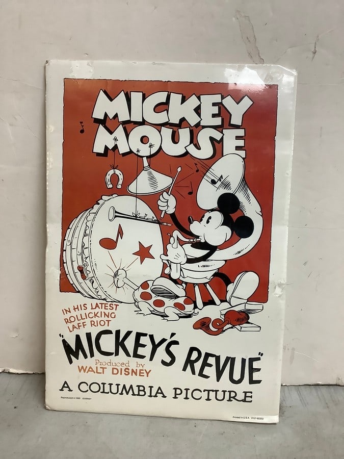 Mickey Mouse art print on board(11.5in.x17in.): Mickey Mouse art print on board(11.5in.x17in.)