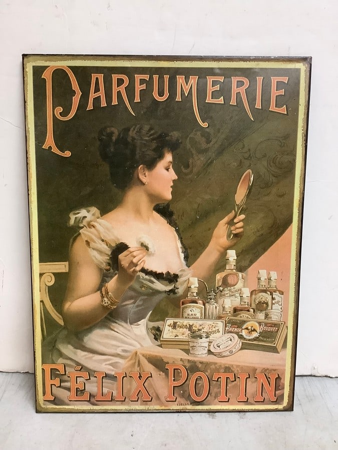 Parfumerie Felix Potin tin art print wall decor(10.5in.x14in.): Parfumerie Felix Potin tin art print wall decor(10.5in.x14in.)