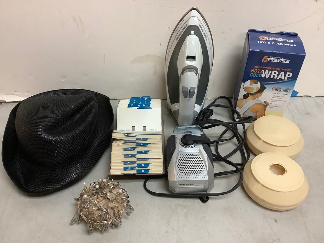 Bed Buddy hot and cold wrap, Black & Decker iron, Philips radio, and more (1 of 1)