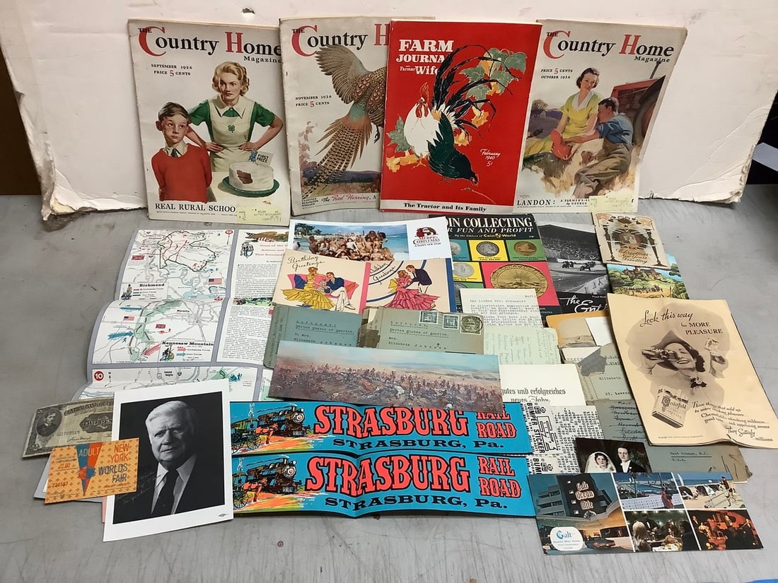 Vintage Magazines (Country Home, Farm Journal, etc) and Ephemera: Vintage Magazines (Country Home, Farm Journal, etc) and Ephemera