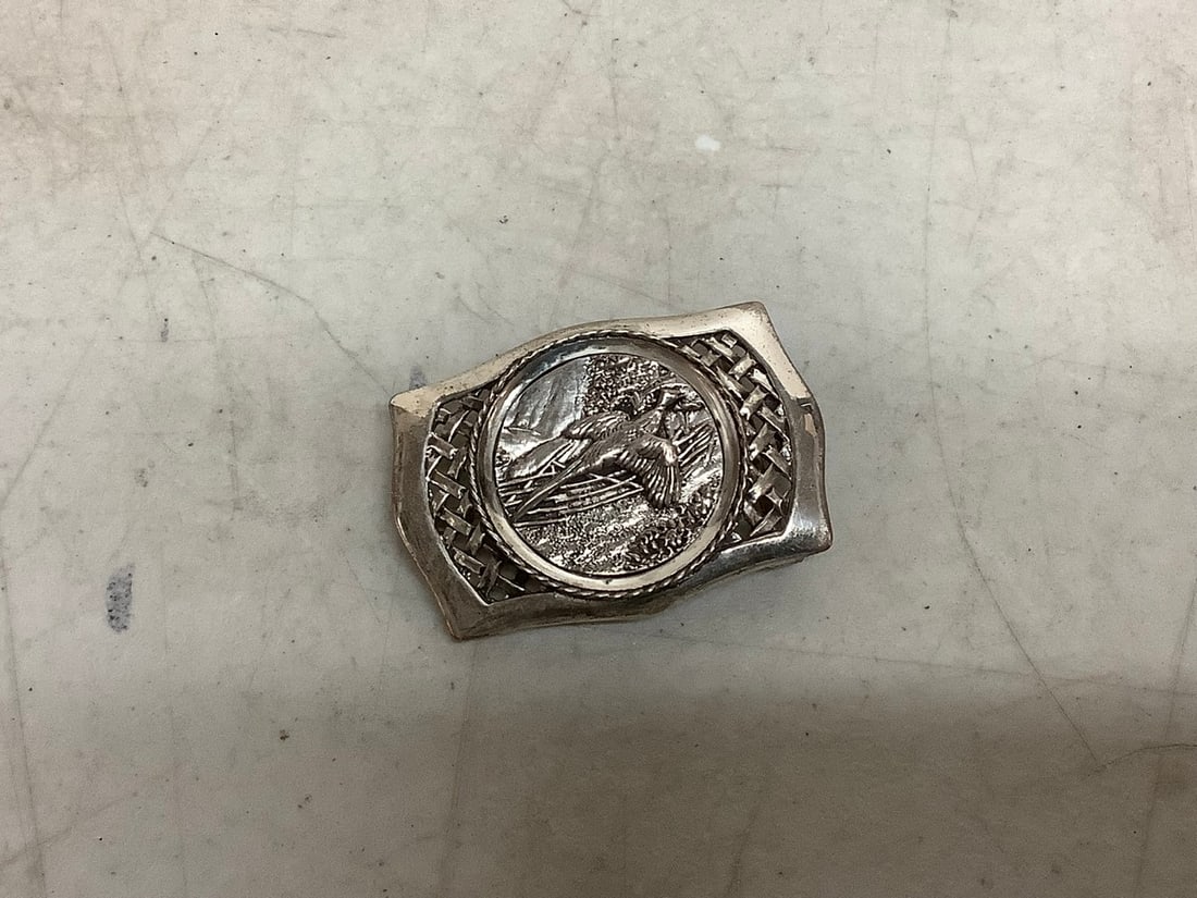 Sterling belt buckle(2.5in.long): Sterling belt buckle(2.5in.long)