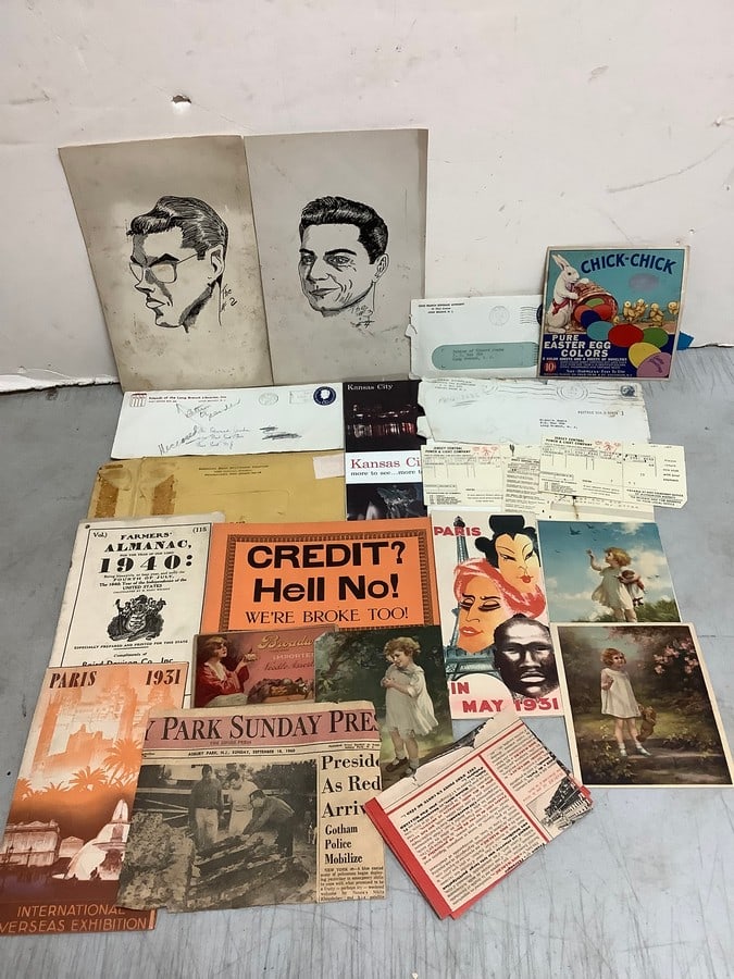Vintage ephemera(bills, advertising, and more): Vintage ephemera(bills, advertising, and more)