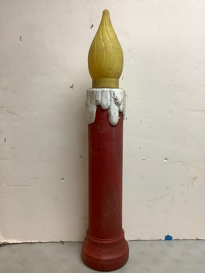 Blow Mold Candle decor(39.25in.tall): Blow Mold Candle decor(39.25in.tall)