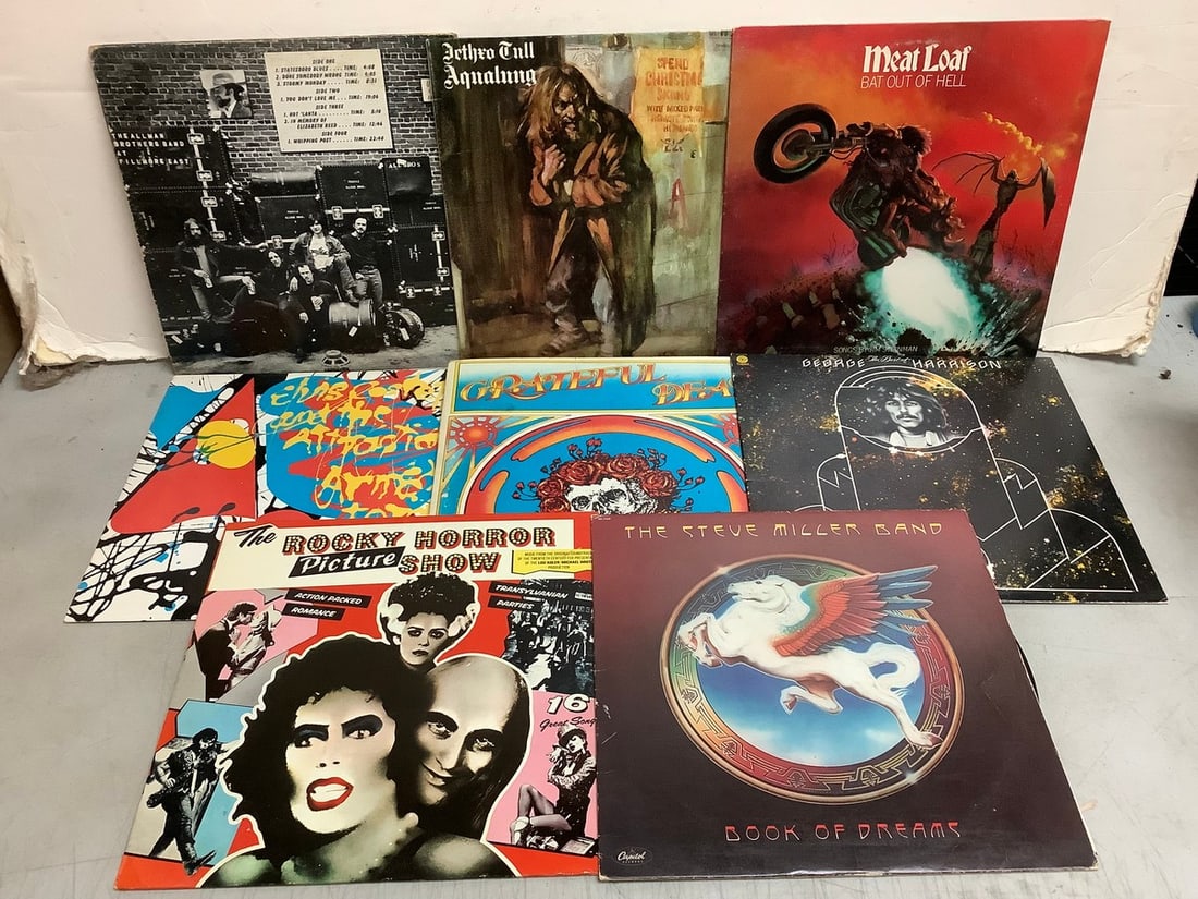 Vintage records(Meat Loaf, Grateful Dead, George Harrison, and more): Vintage records(Meat Loaf, Grateful Dead, George Harrison, and more)