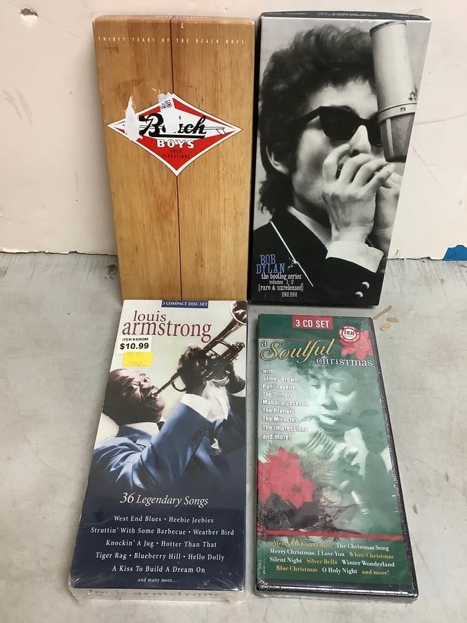Collectible music disc sets(Bob Dylan, Louis Armstrong, The Beach Boys, and more) (1 of 1)