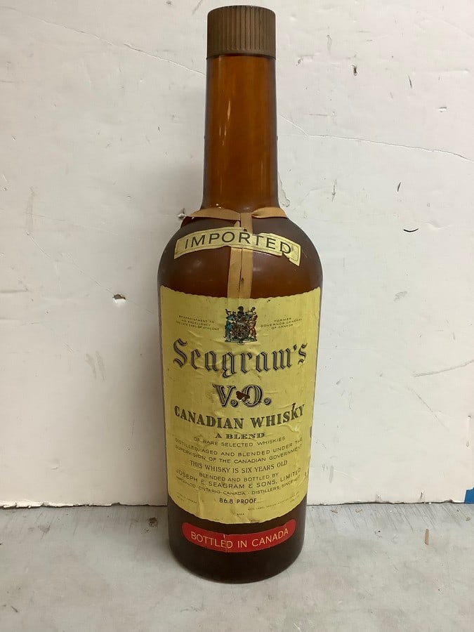 Seagram's whisky decor(24.5in.tall): Seagram's whisky decor(24.5in.tall)