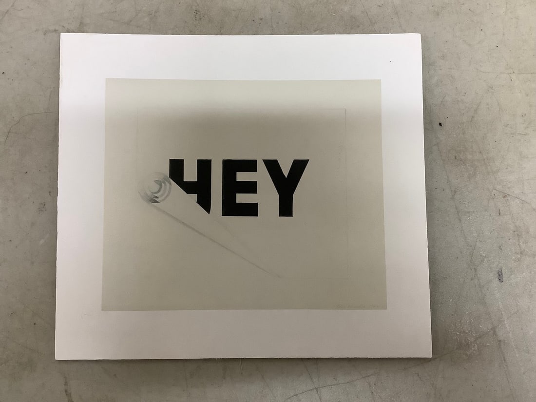 Ed Ruscha art print(9.25in.x8.25in.) (1 of 1)