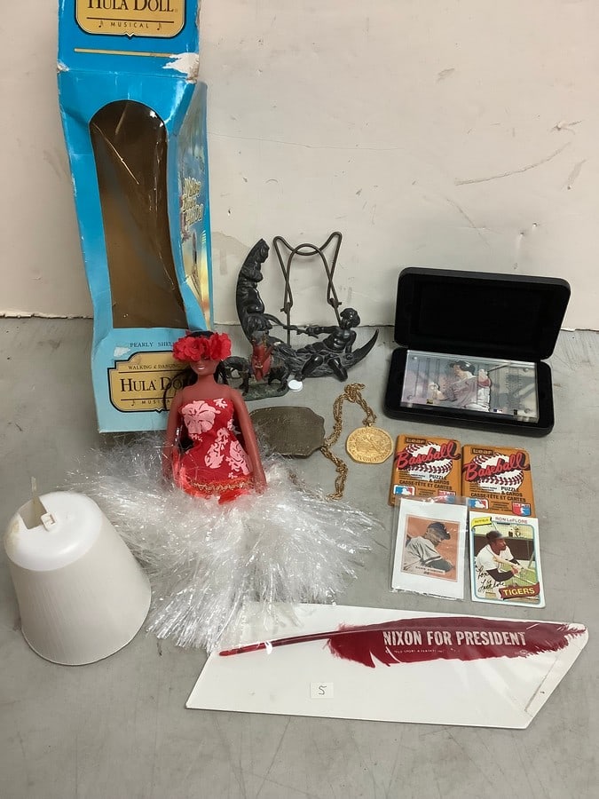 Walking Dancing Hula doll, Topps baseball cards, and more: Walking Dancing Hula doll, Topps baseball cards, and more