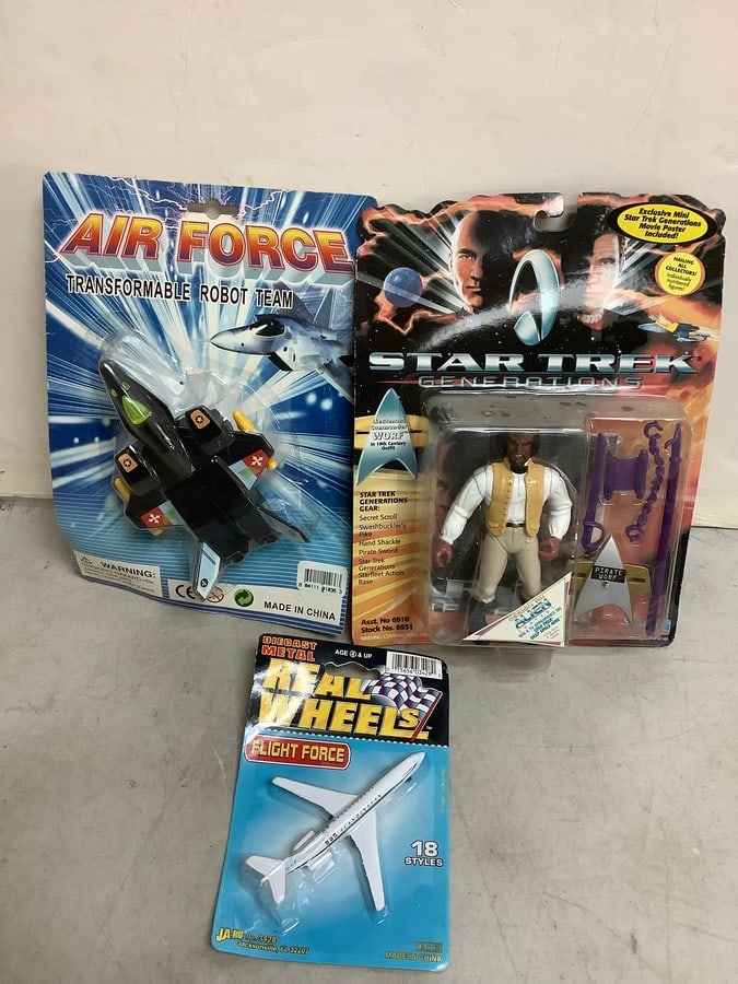 Star Trek action figure and airplane models(all new in box) (1 of 1)