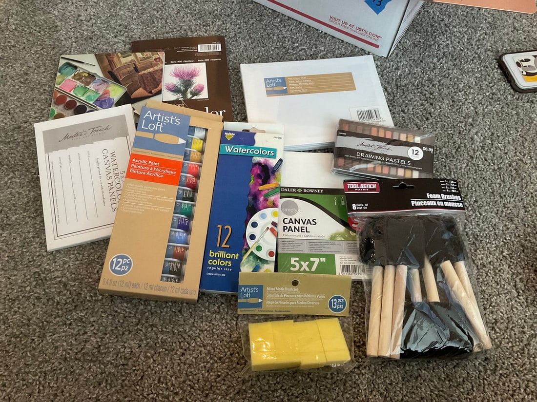 lot of new in the package art supplies: lot of new in the package art supplies