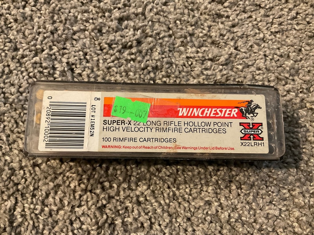 Winchester Super-X 22 Long Rifle Hollow Point 87 Cartridges: Winchester Super-X 22 Long Rifle Hollow Point 87 Cartridges