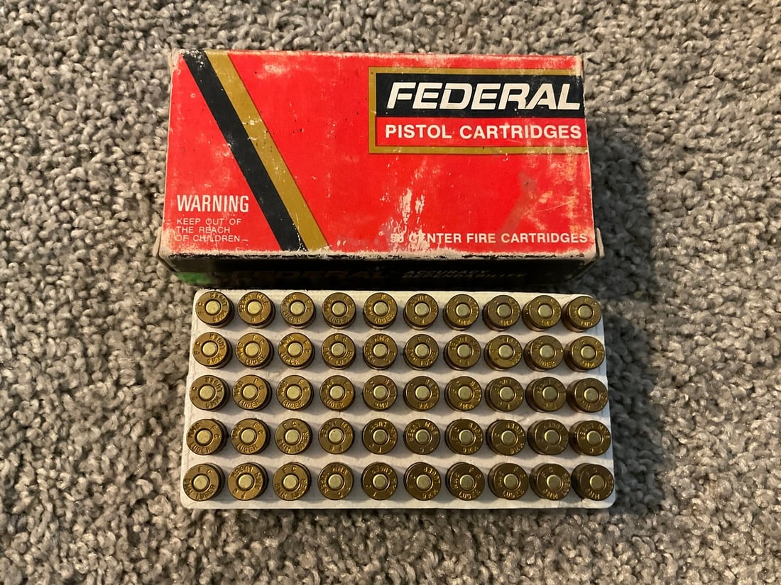 Federal Pistol Cartridges 9mm Luger 50 Cartridges No.9AP: Federal Pistol Cartridges 9mm Luger 50 Cartridges