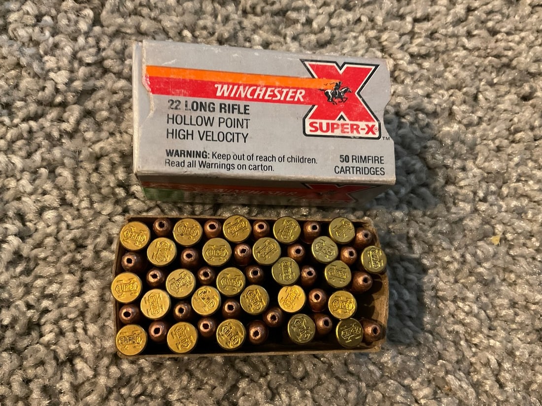 Winchester Super X 22 long Rifle Hollow Point 50 Cartridgdes: Winchester Super X 22 long Rifle Hollow Point 50 Cartridgdes