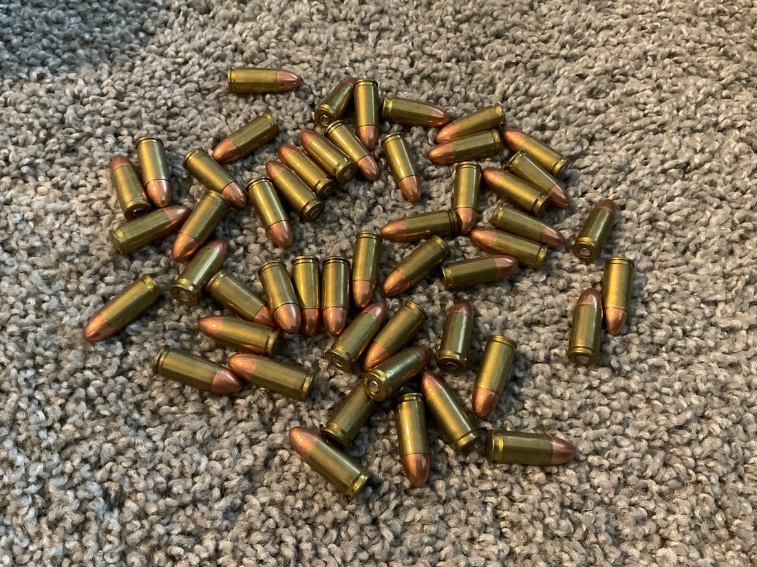 Lot of 9mm 115gr Full Met Jacket: Lot of 9mm 115gr Full Met Jacket