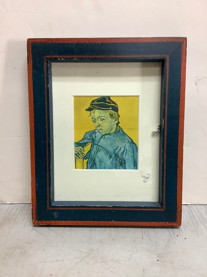 Framed Schoolboy Vangogh Art Print (8.25inx10in) (1 of 1)