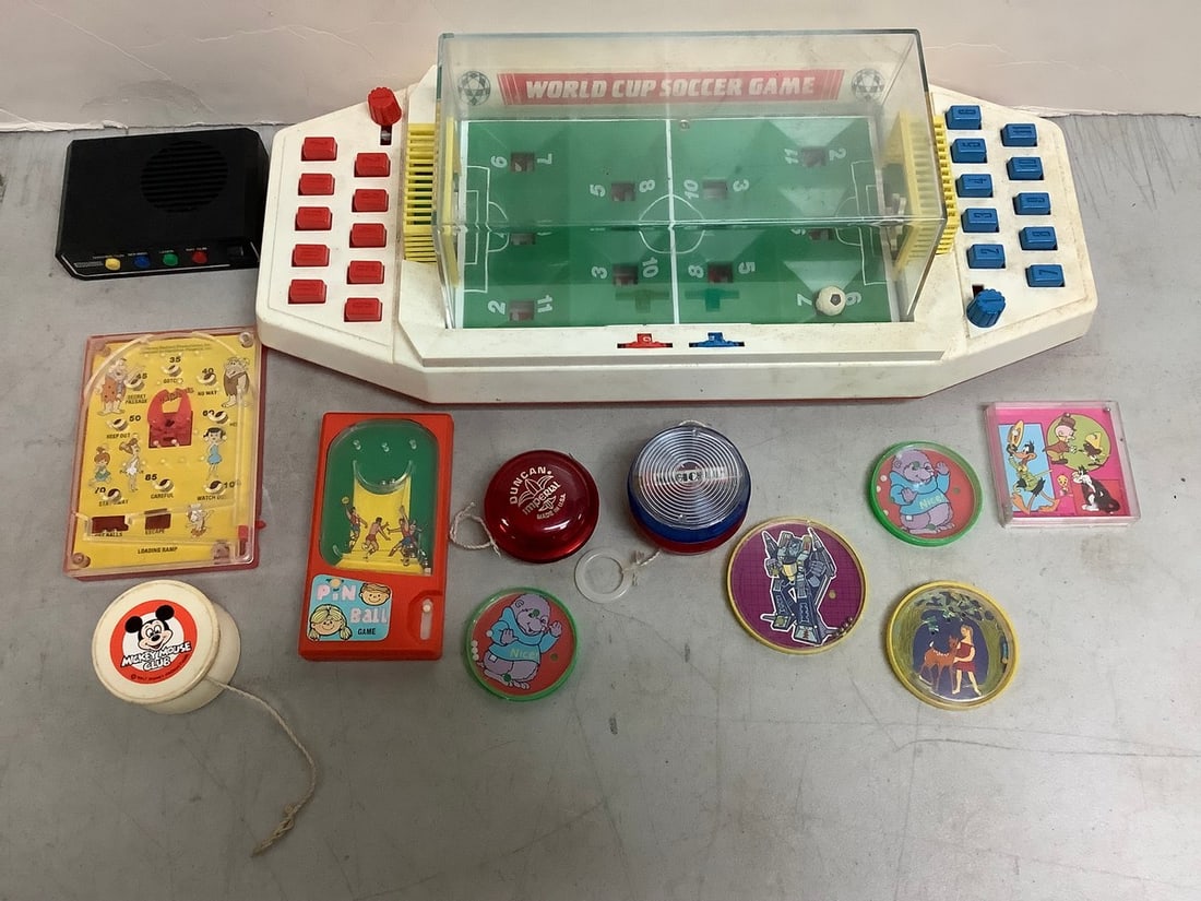 Vintage toys(1986 World Cup Soccer game, handheld games, and more) (1 of 1)