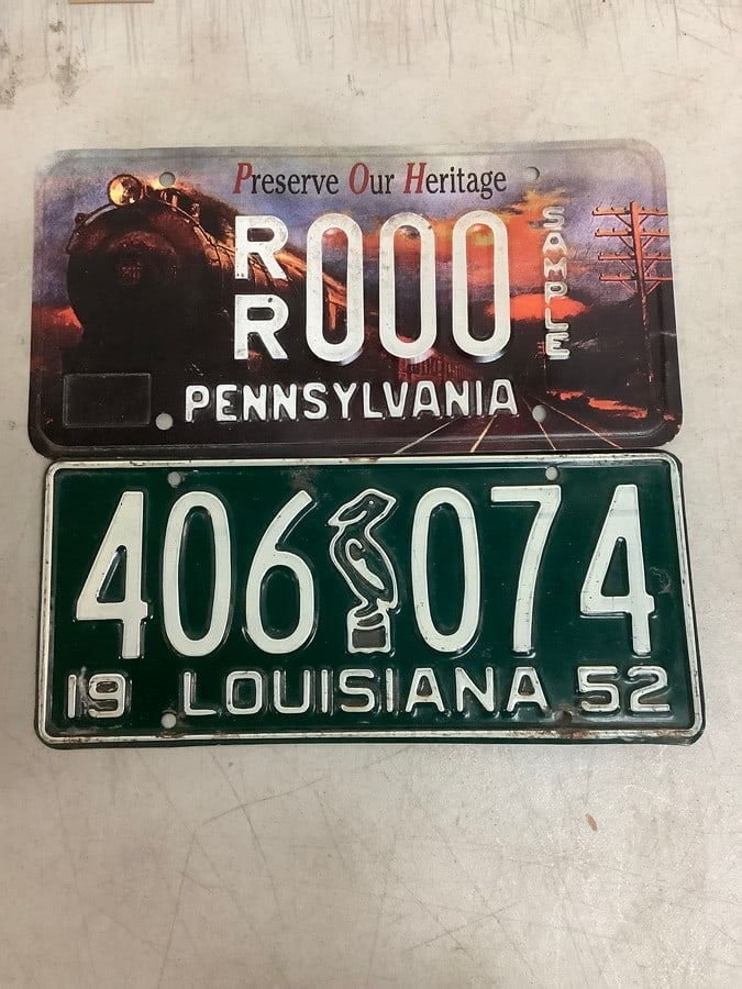 1950's license plate and more: 1950's license plate and more