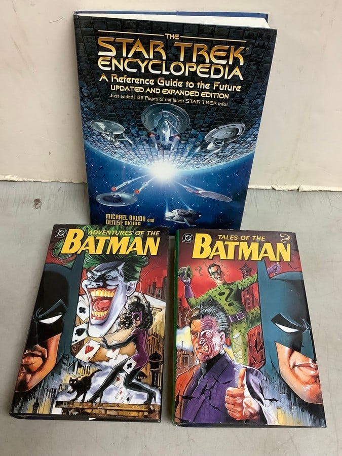 Star Trek Encyclopedia and Batman hardcover books (1 of 1)