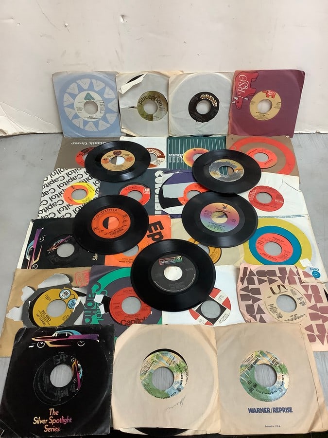 Vintage 45's(Andy Gibb, Stevie Wonder, Raspberries, and more) (1 of 1)