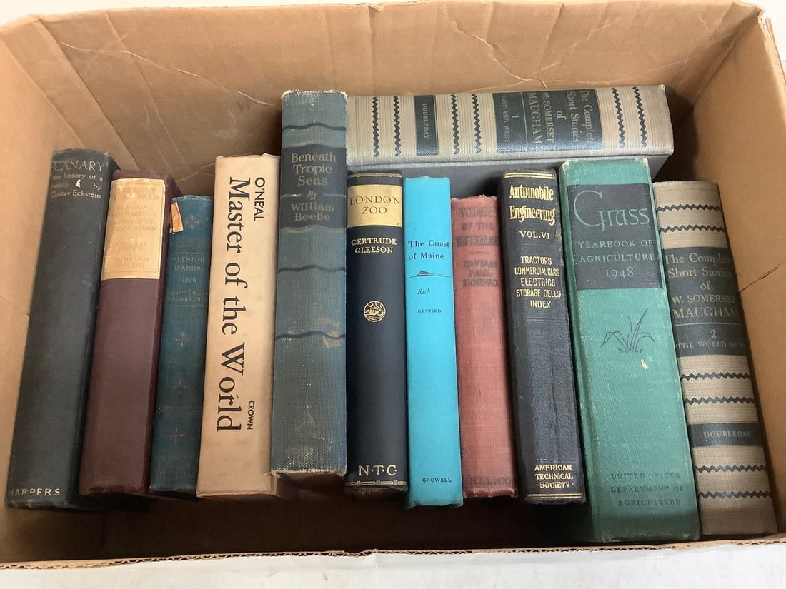 Vintage books(Master of the World, Beneath Tropic Seas, Automobile Engineering, and more) (1 of 1)