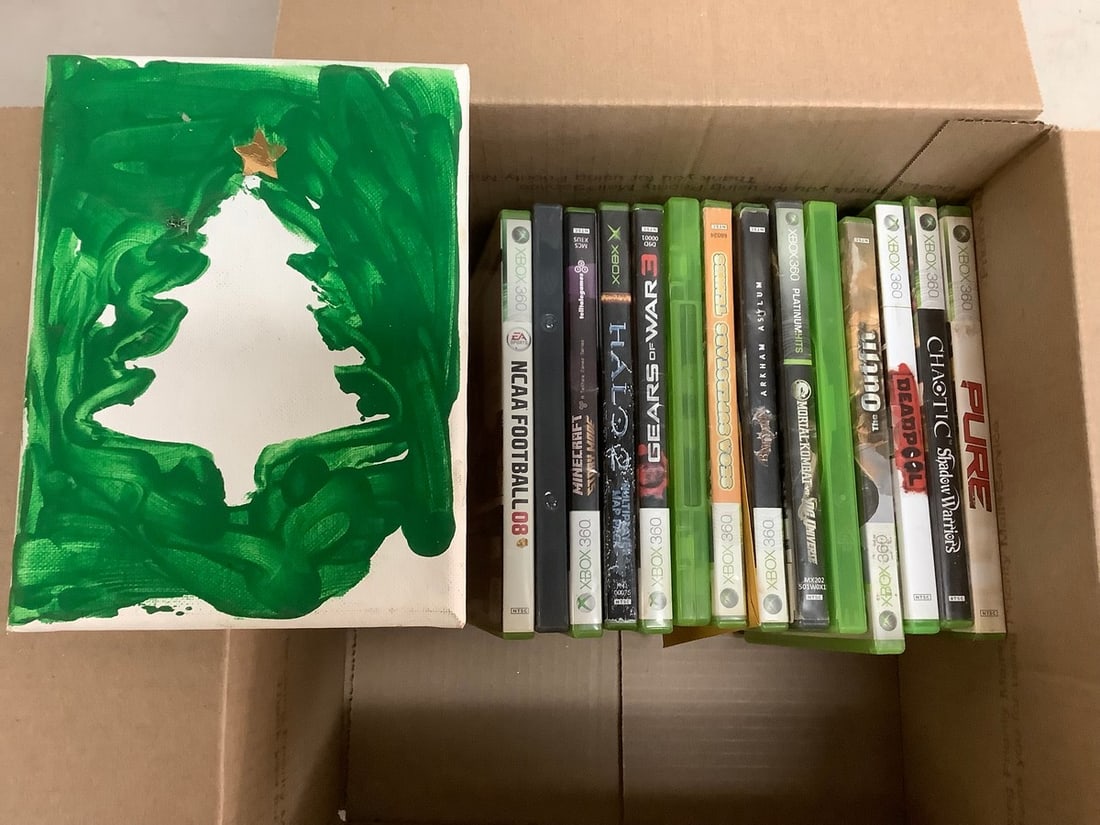 Various Xbox 360 Games (Tennis, Sega Superstars, Halo 2 and more) Canvas Artwork (6inx8in) (1 of 1)