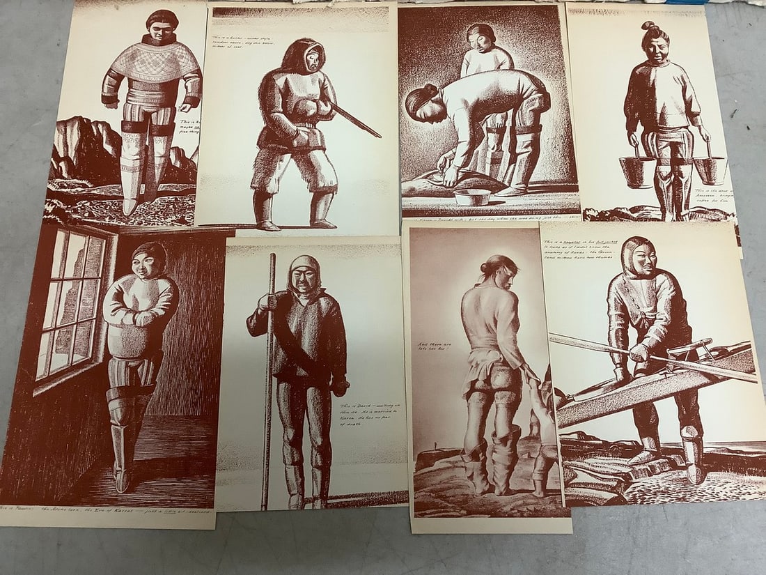 Rockwell Kent Woodcuts(8 total-one signed by artist) (1 of 1)