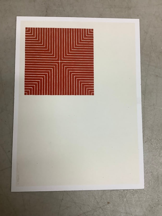 Frank Stella-Delaware Crossing 1971 art print(6.5in.x8.5in.) (1 of 1)