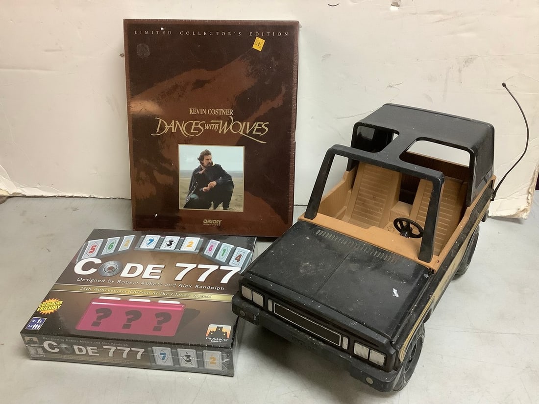 Vintage Tonka toy, Code 777 board game, and more: Vintage Tonka toy, Code 777 board game, and more