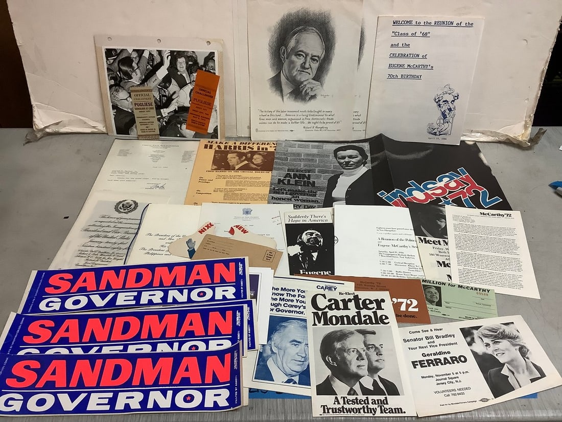 Vintage political ephemera(bumper stickers and more): Vintage political ephemera(bumper stickers and more)