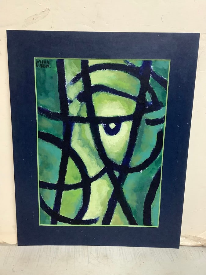 Signed Abstract artwork((15.75in.x19.75in.) (1 of 1)