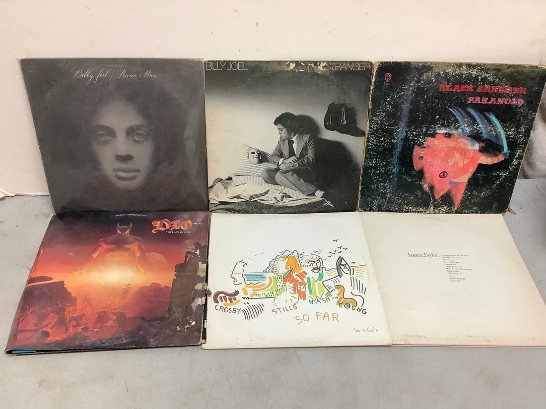 Vintage Records (Billy Joel, James Taylor, Black Sabbath, and more): Vintage Records (Billy Joel, James Taylor, Black Sabbath, and more)