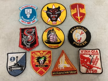 10 Original Vietnam Unit Patches