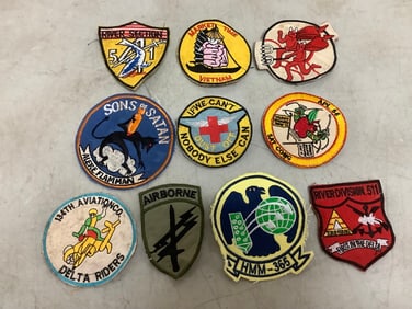 10 Original Vietnam Unit Patches