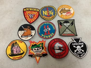 10 Original Vietnam Unit Patches