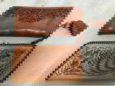 Vintage Hand Crafted Leather Purses Mexico & India