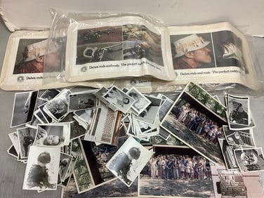 Vintage Fishing Placemats and Photographs