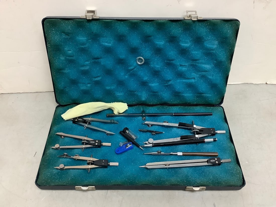 Vintage Alvin Case with Drafting Drawing Tools Set (1.5inx14inx7in) (1 of 1)