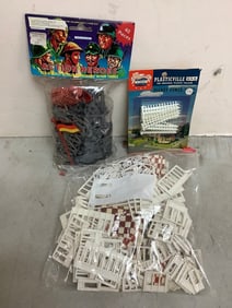 Action Heroes Figures, Plasticville Picket Fence Model and more