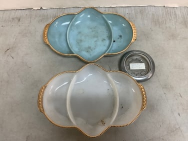 Fireking Plates (11inx7inx1.5in) and Ashtray