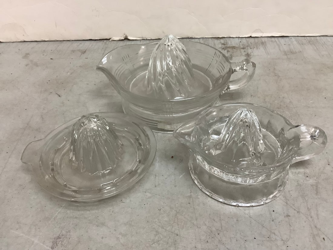Depression Glass Juicers (Tallest - 4.5in): Depression Glass Juicers (Tallest - 4.5in)