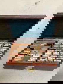 Box of Early 1900s Watchmaker Tools (2.75inx7.75inx4.75in)