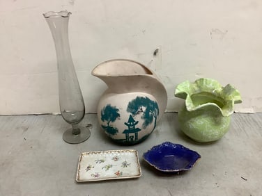 Glass Vase(10in), Decorative Pitcher, Shawnee Vase and more